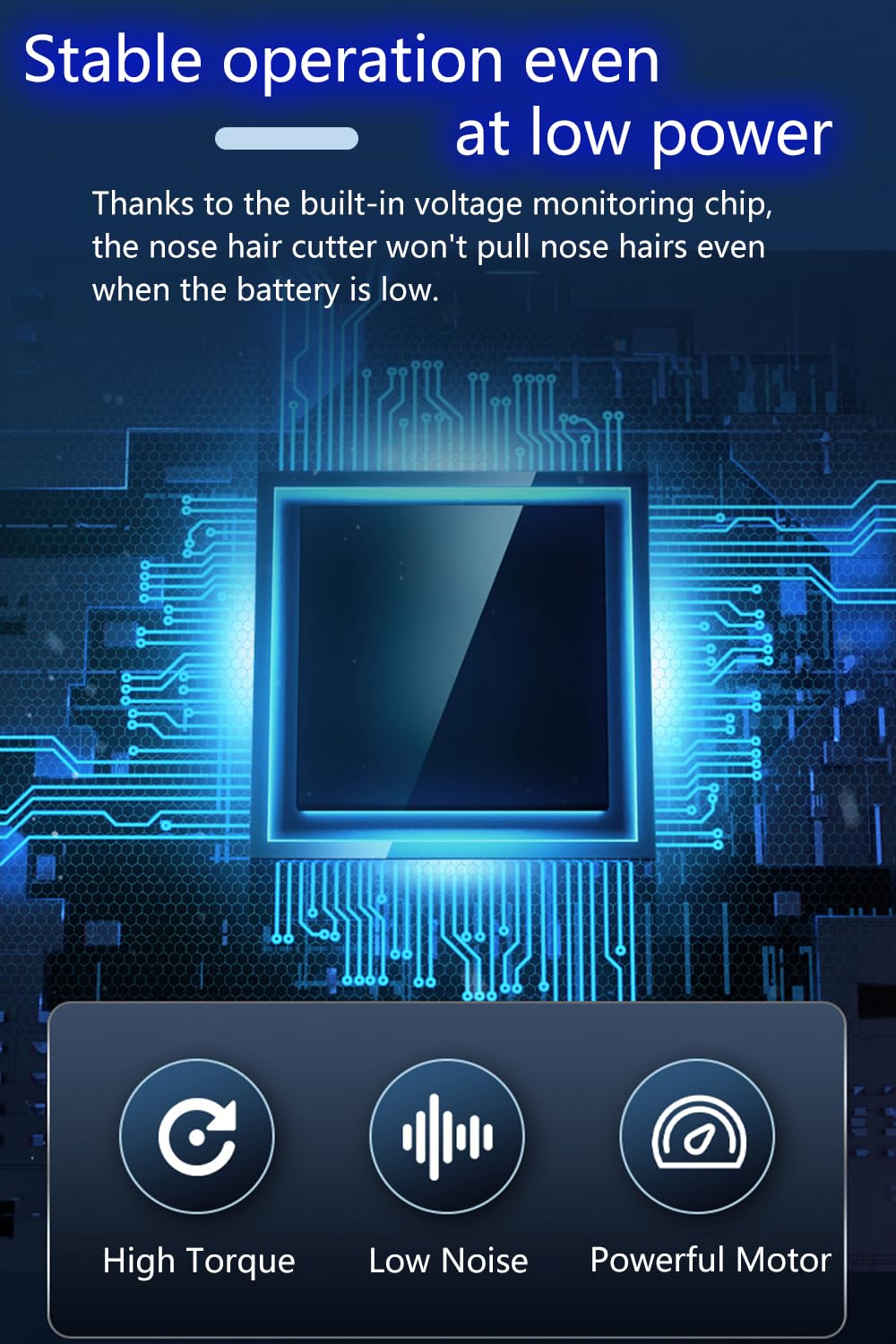 HILIYOT low-noise motor keeps grooming discreet at any time.