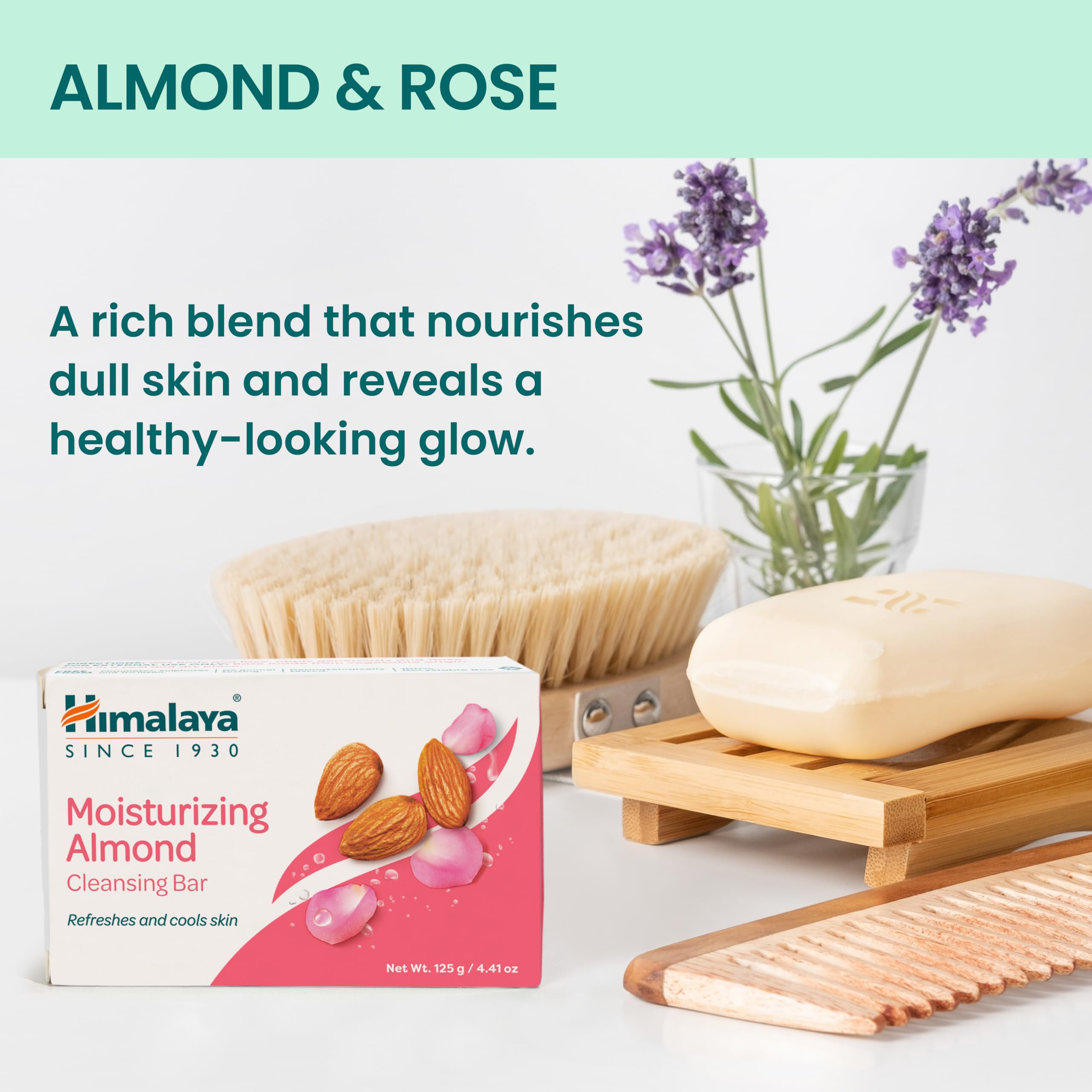 Himalaya cleansing bar variety pack, natural ingredients on the label