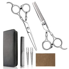 Himart hair cutting scissors kit regular blades close-up for precise home trims.