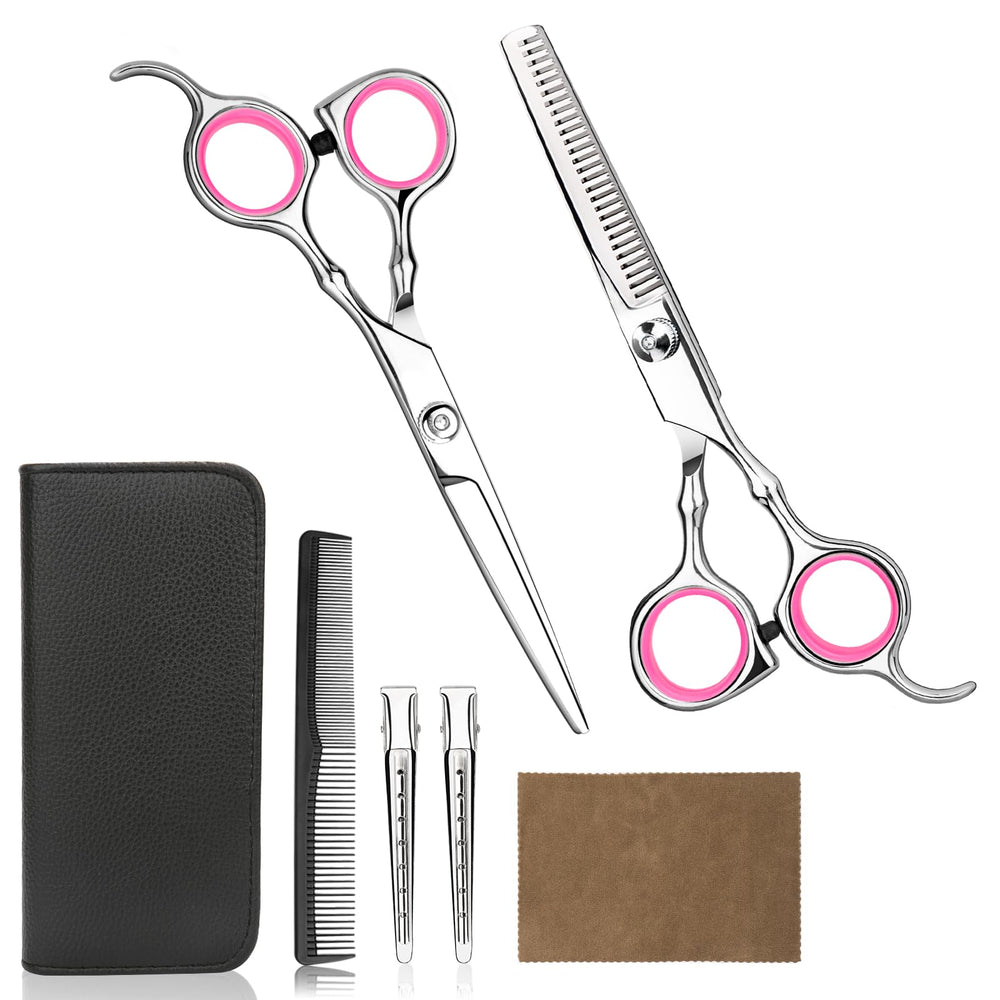 Himart professional home hair cutting kit with straight blades for precise trims at home