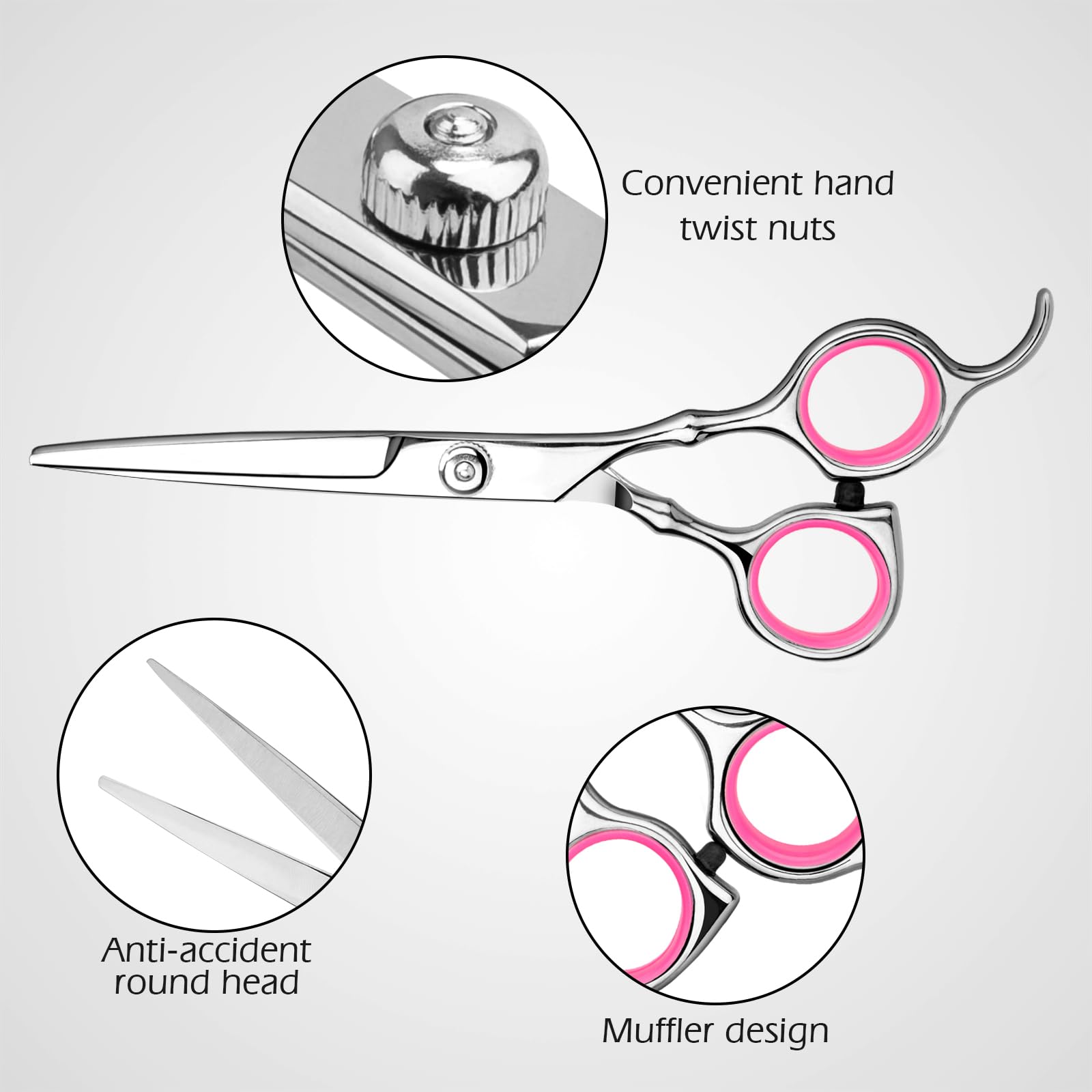 Himart pink kit with textured blades for layered texture at home