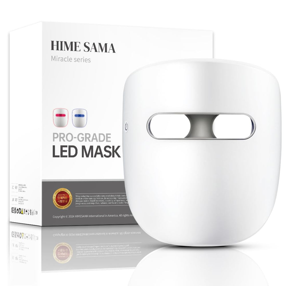 HIME SAMA LED mask shows the 8-color spectrum for customizable skin care.