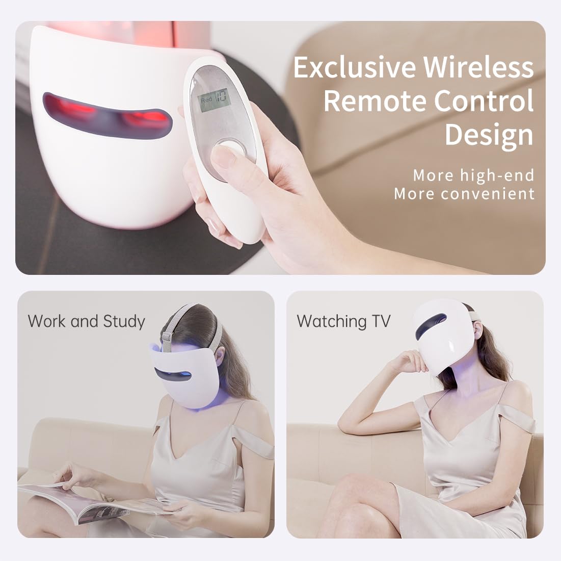 HIME SAMA mask highlighting safety features and warranty information.