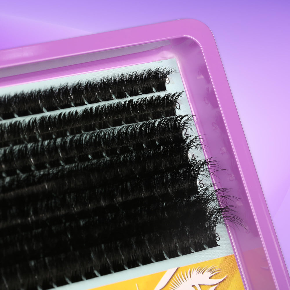 Himirell dramatic D Curl lash clusters add volume without stacking