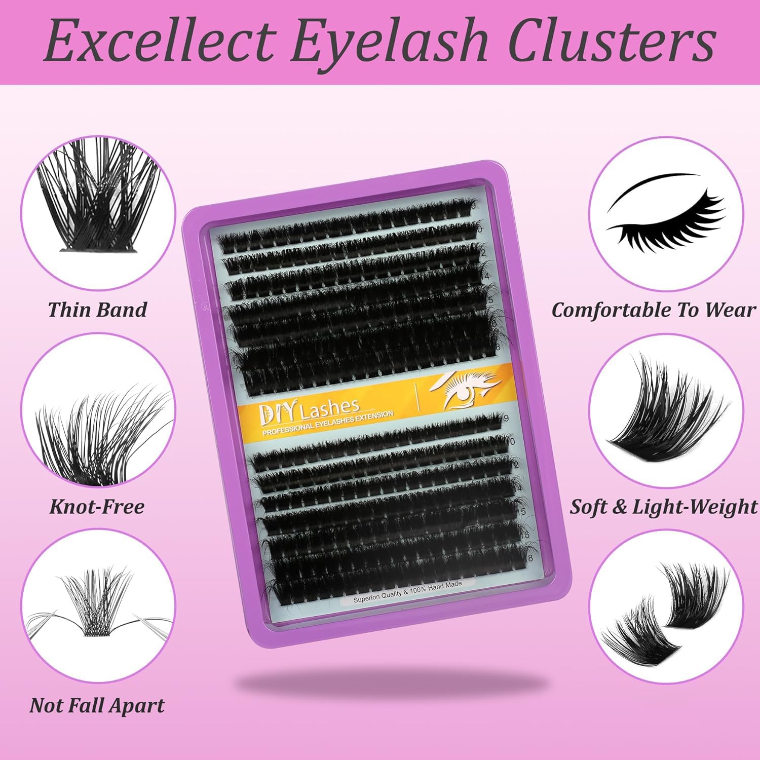 Himirell double-stack or single-layer lashes for versatile looks