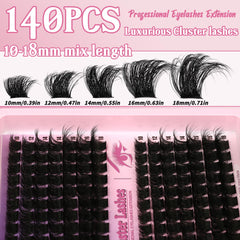 Himirell segmented eyelashes during application for quick enhancement