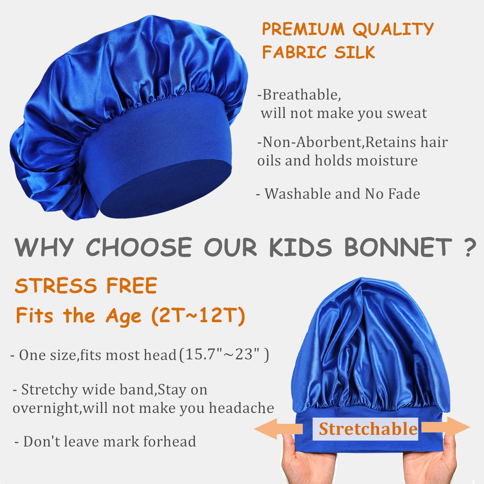 Variedad de colores del bonete Himoswis para niñas y niños