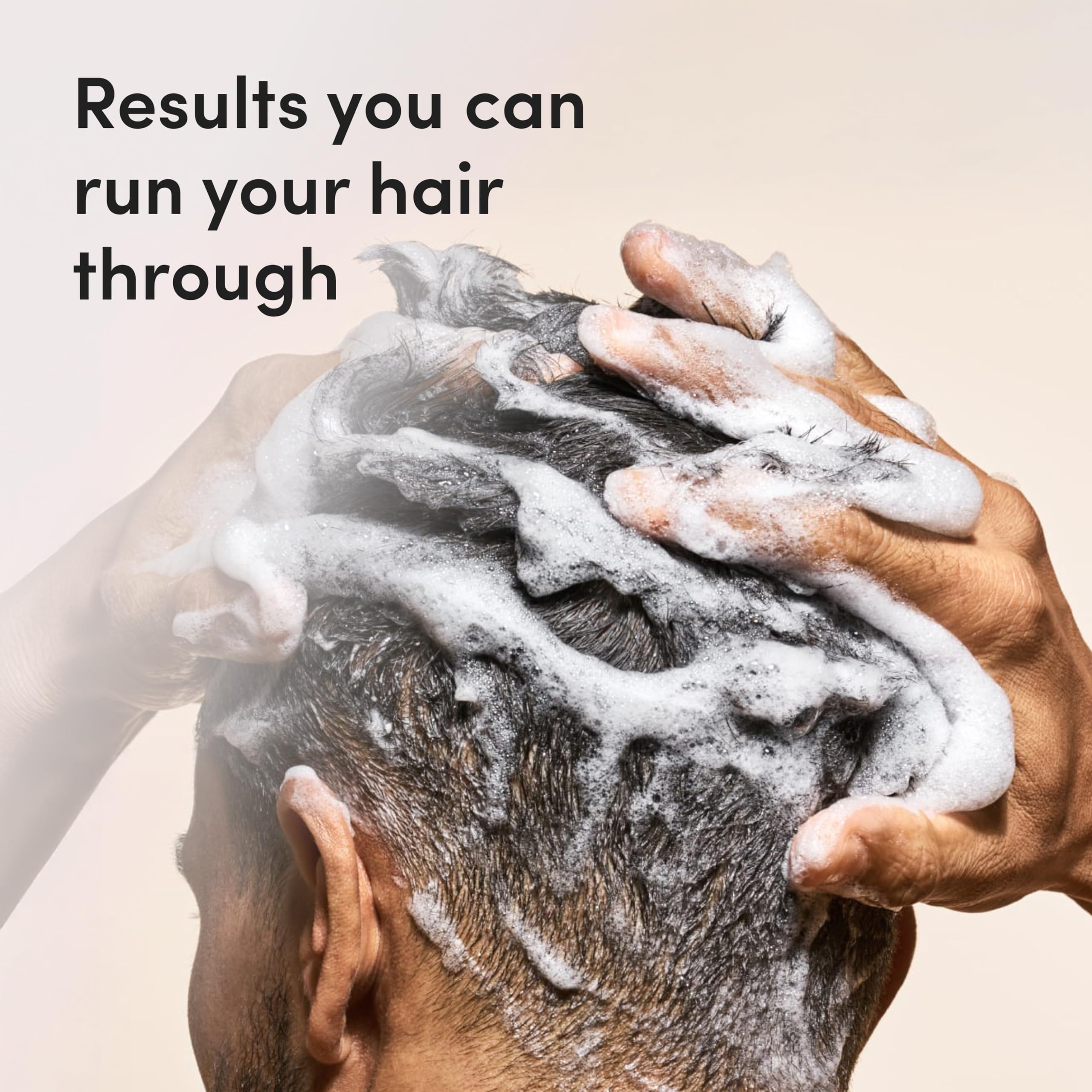 Close-up of translucent shampoo liquid for easy application