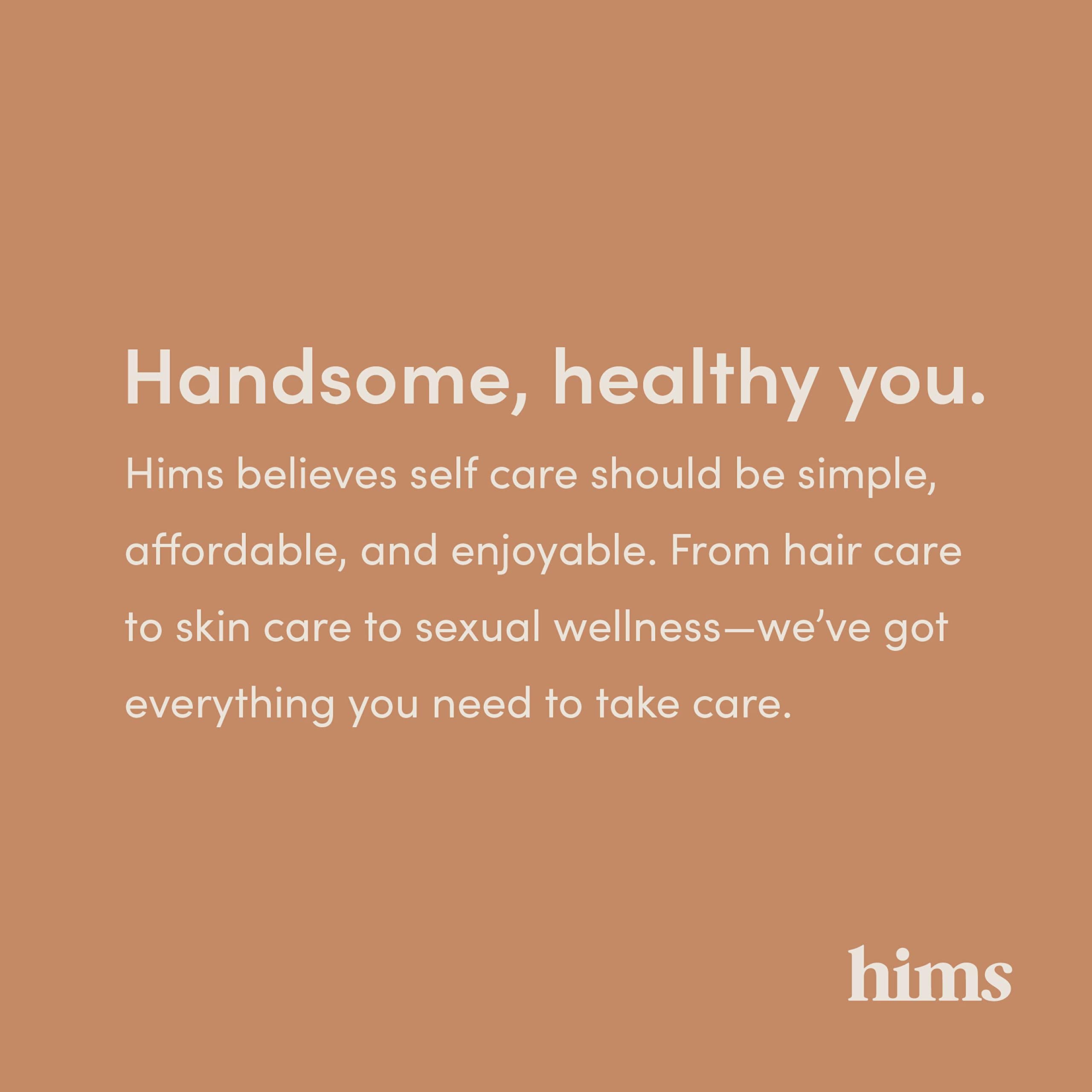 hims Dual-action hair-growth set packaging showcases complete routine