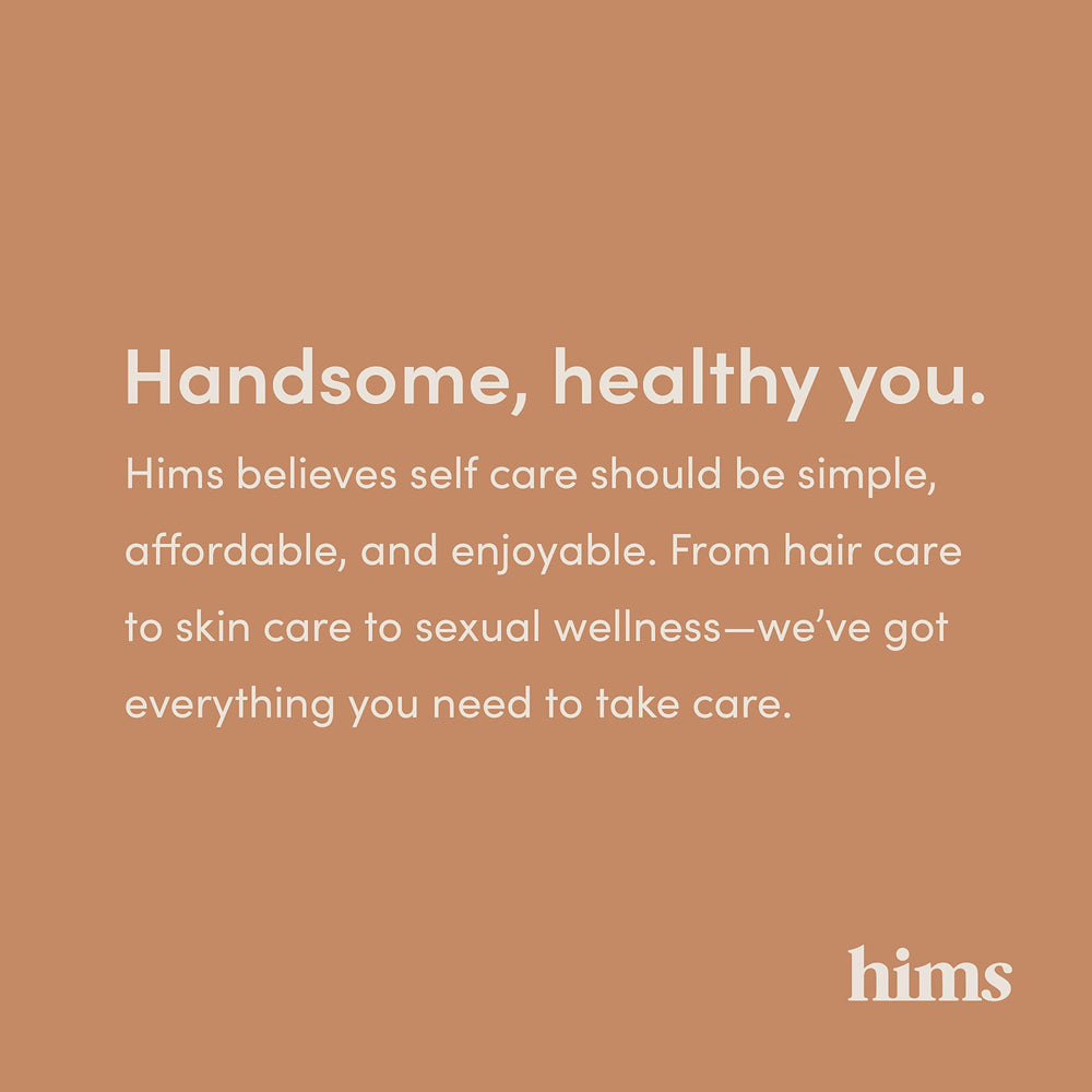hims Dual-action hair-growth set packaging showcases complete routine