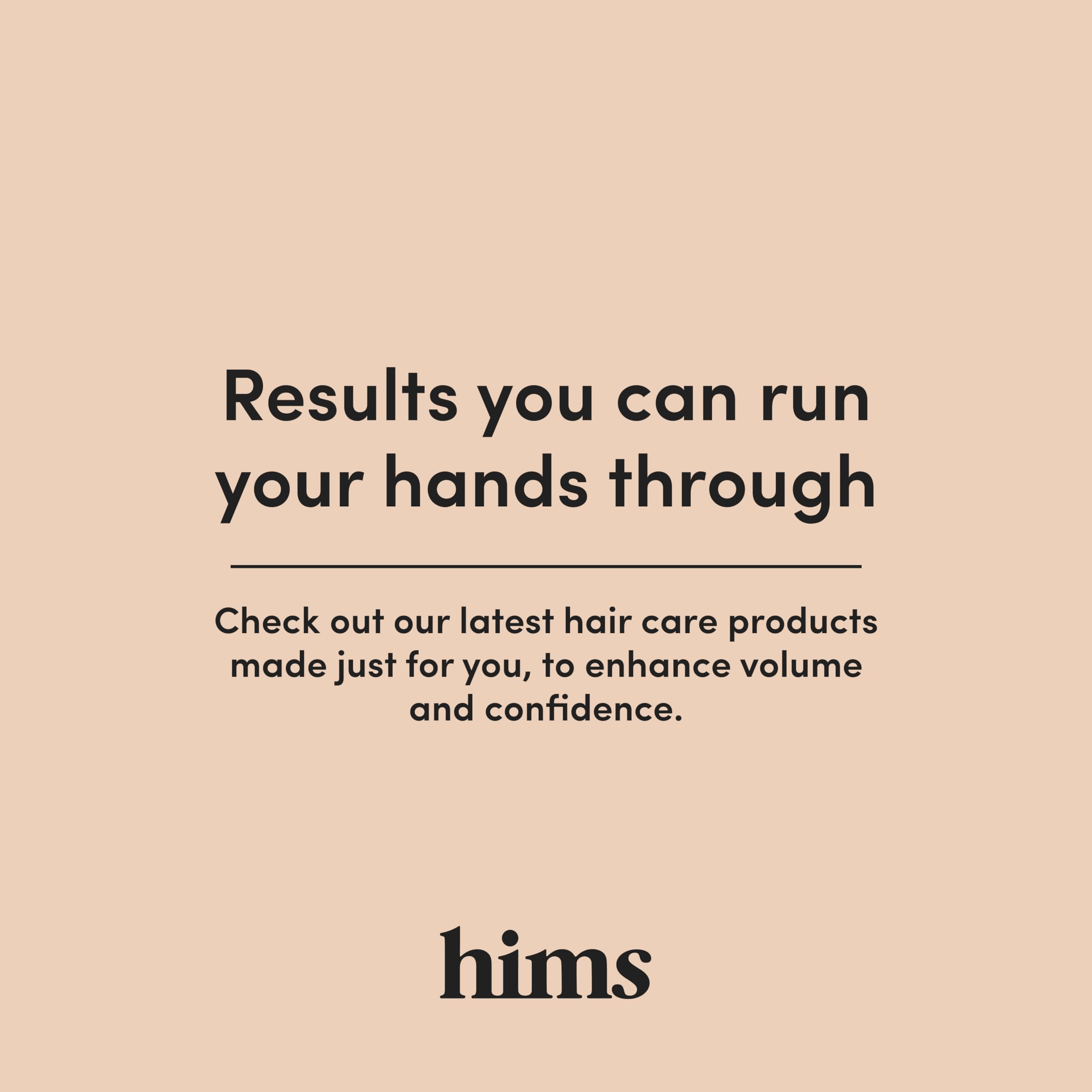 hims Hair Regrowth morning use capture shows quick, non-greasy application.