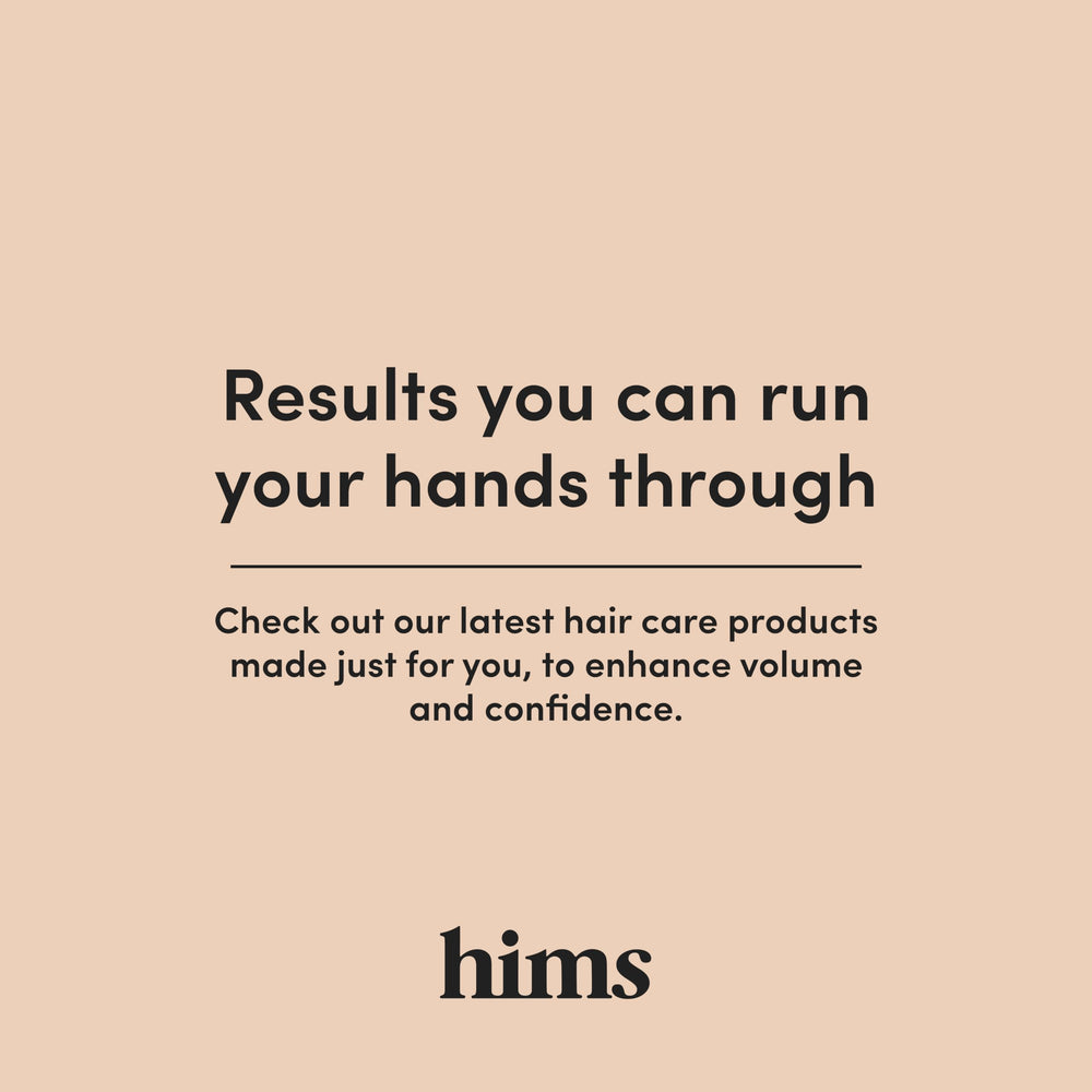 hims Hair Regrowth morning use capture shows quick, non-greasy application.