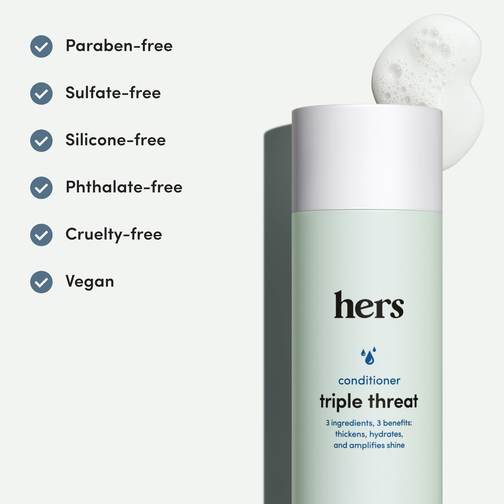 Hims & Hers conditioner coconut oil swirl for deep hydration