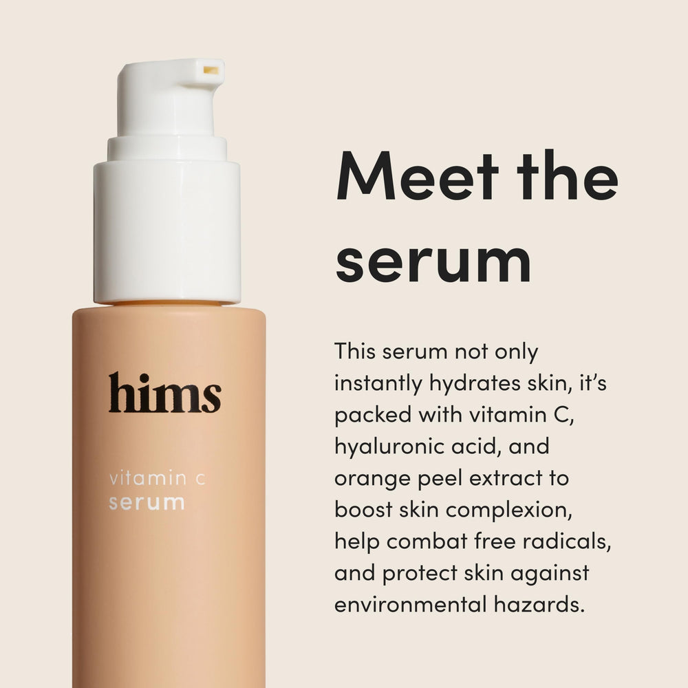 textura ligera del serum de hims y hers, absorción rápida