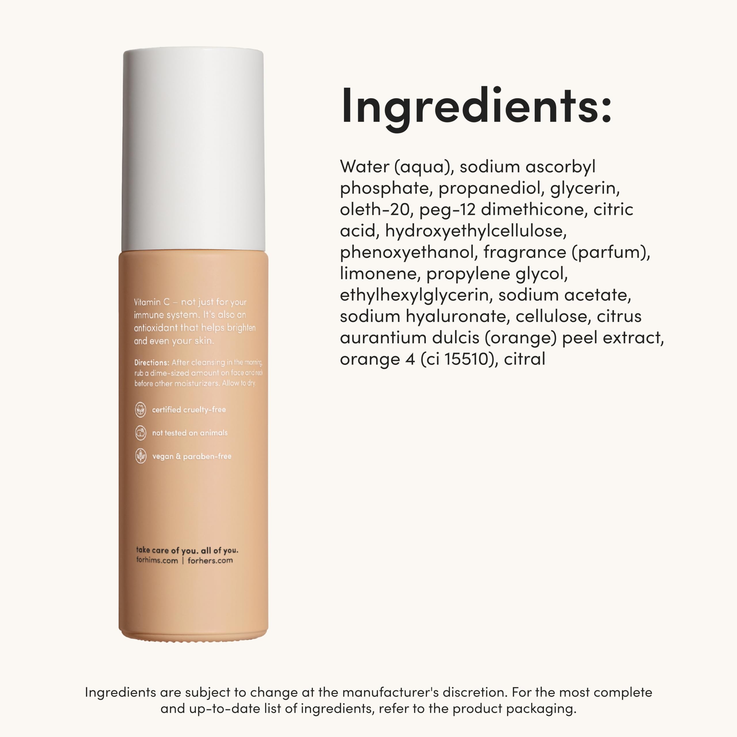 uso diario recomendado para el serum de hims y hers