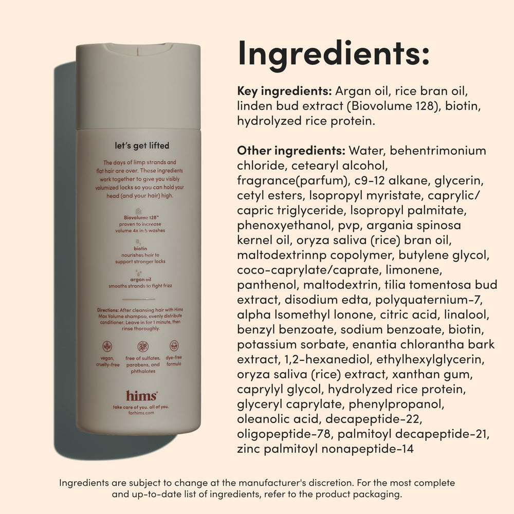 Citrus Spice scent noted on the conditioner label