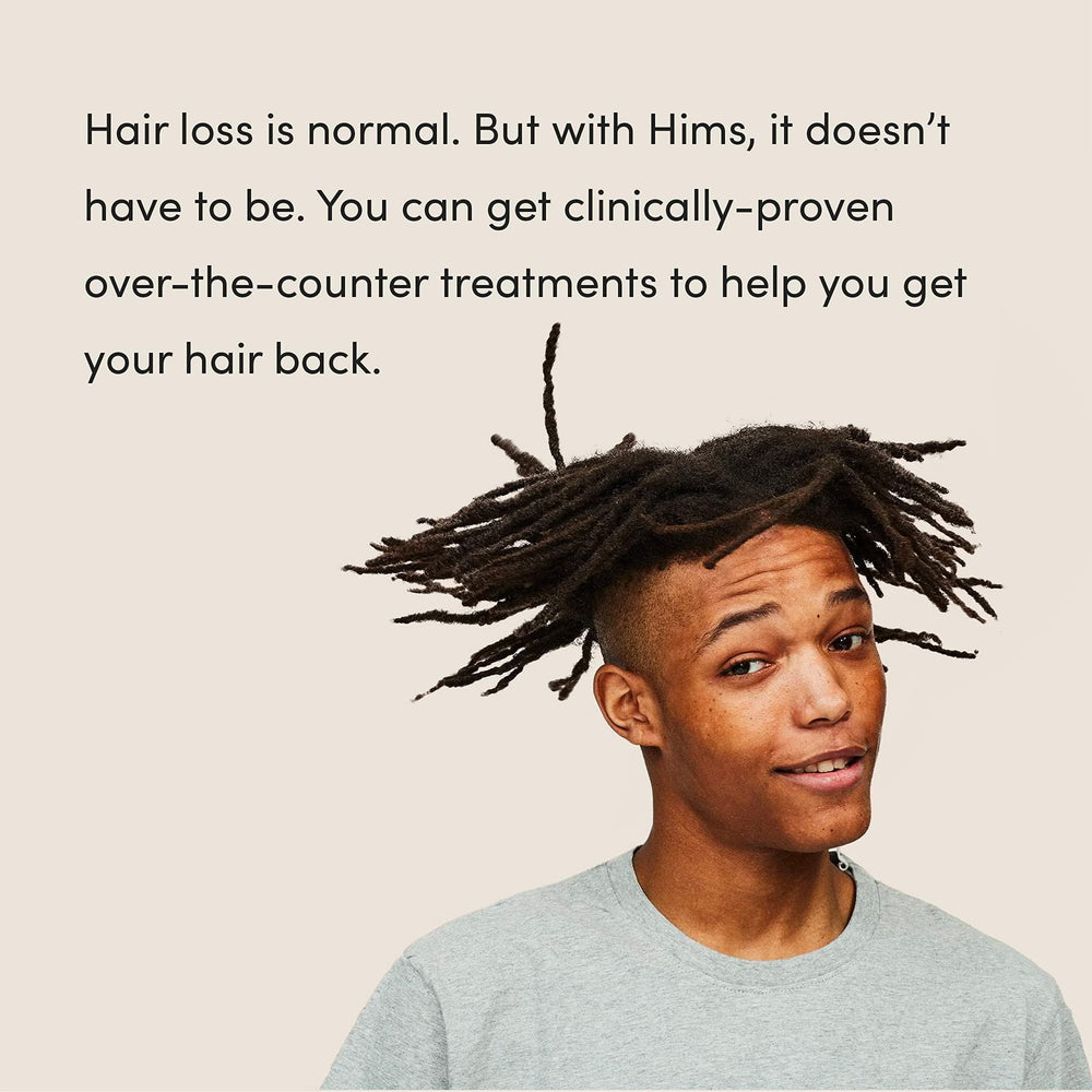 hims Saw Palmetto ingredient label emphasizes natural hair health support