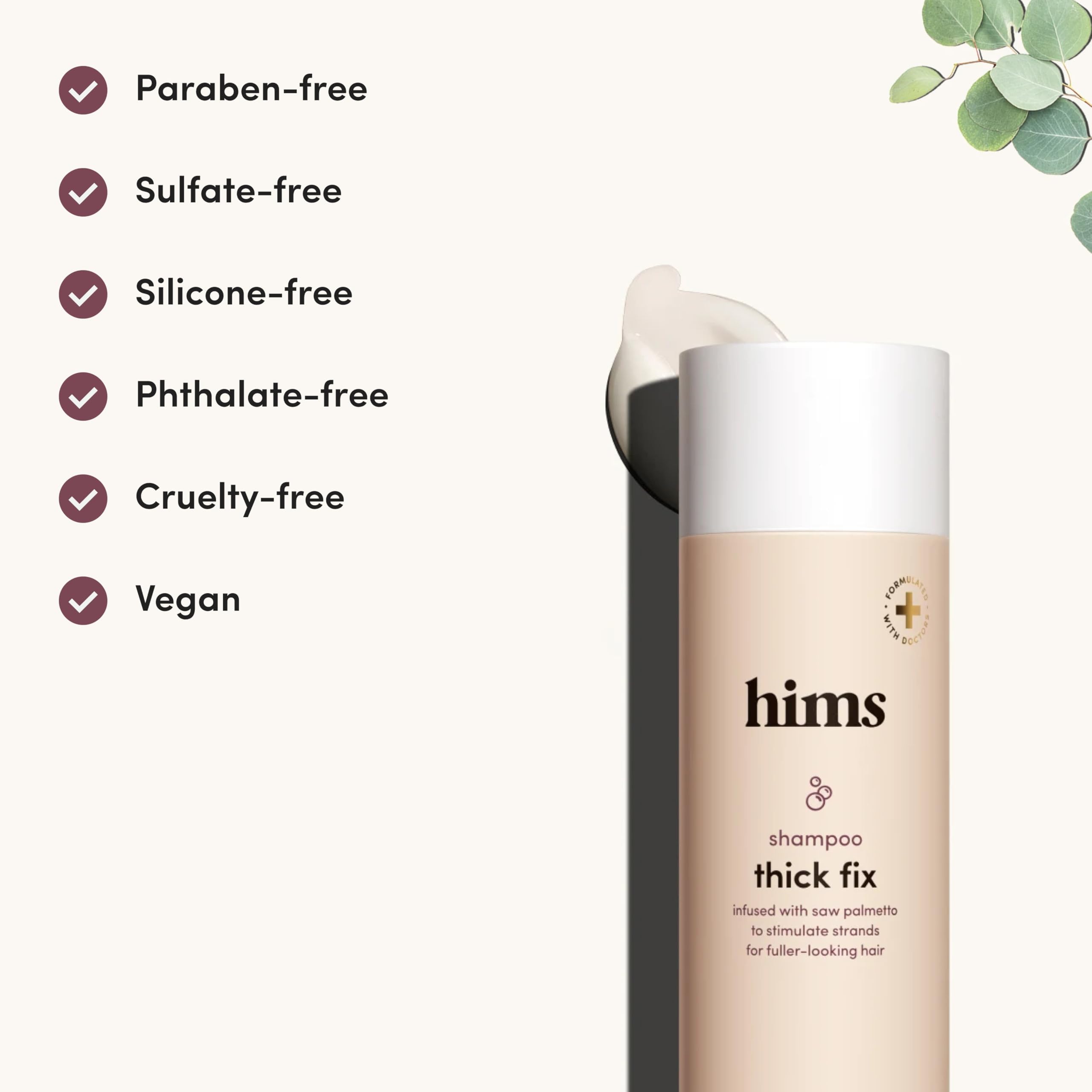 hims Thick Fix conditioner on counter top for daily hair softness