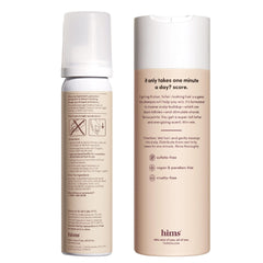 hims Thick Fix Shampoo lather closeup showing rich cleansing