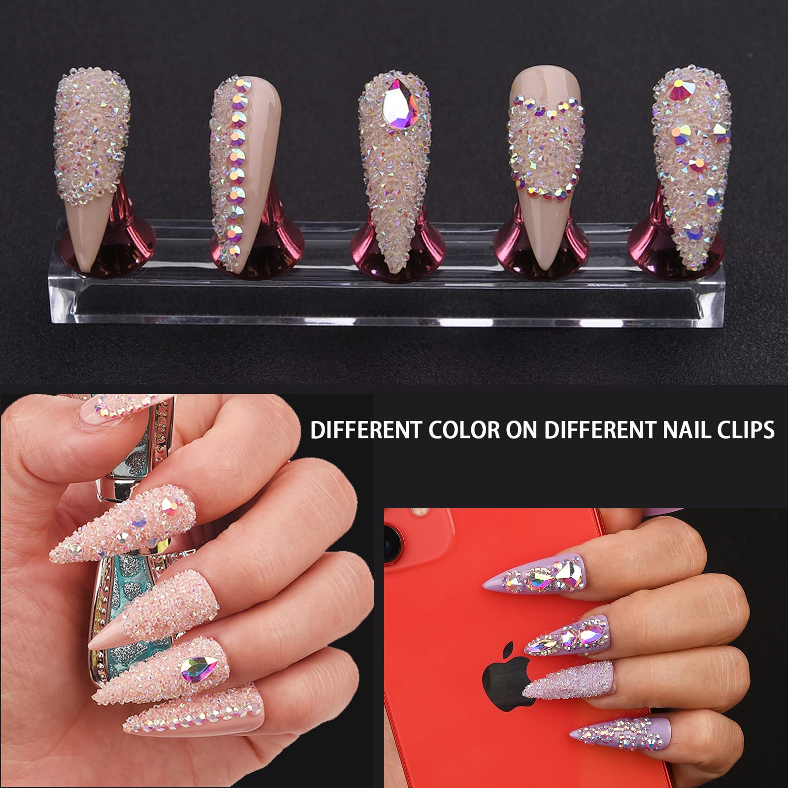 HINABTRU 8000pcs crystal set for nails and crafts