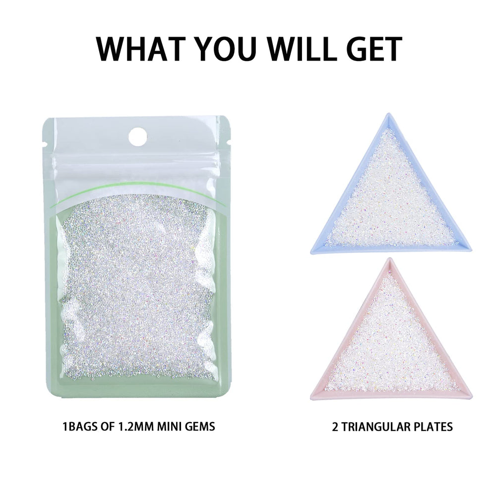 HINABTRU sugar glitter beads for nail art embellishment