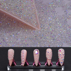 HINABTRU ultra mini 1.2mm rhinestones with AB iridescence for dazzling nails
