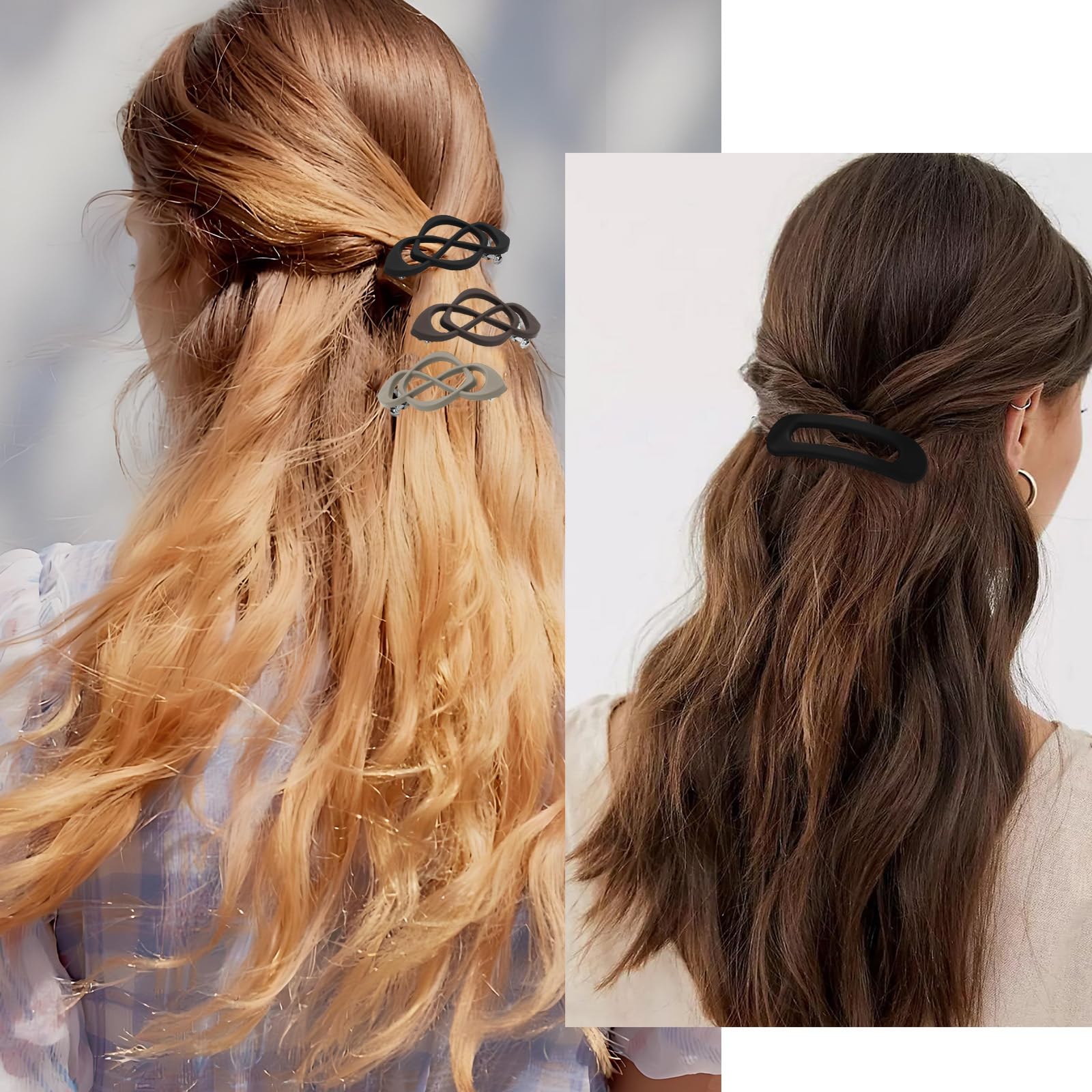 HINGTAI minimalist flat barrettes add subtle style for daily outfits.