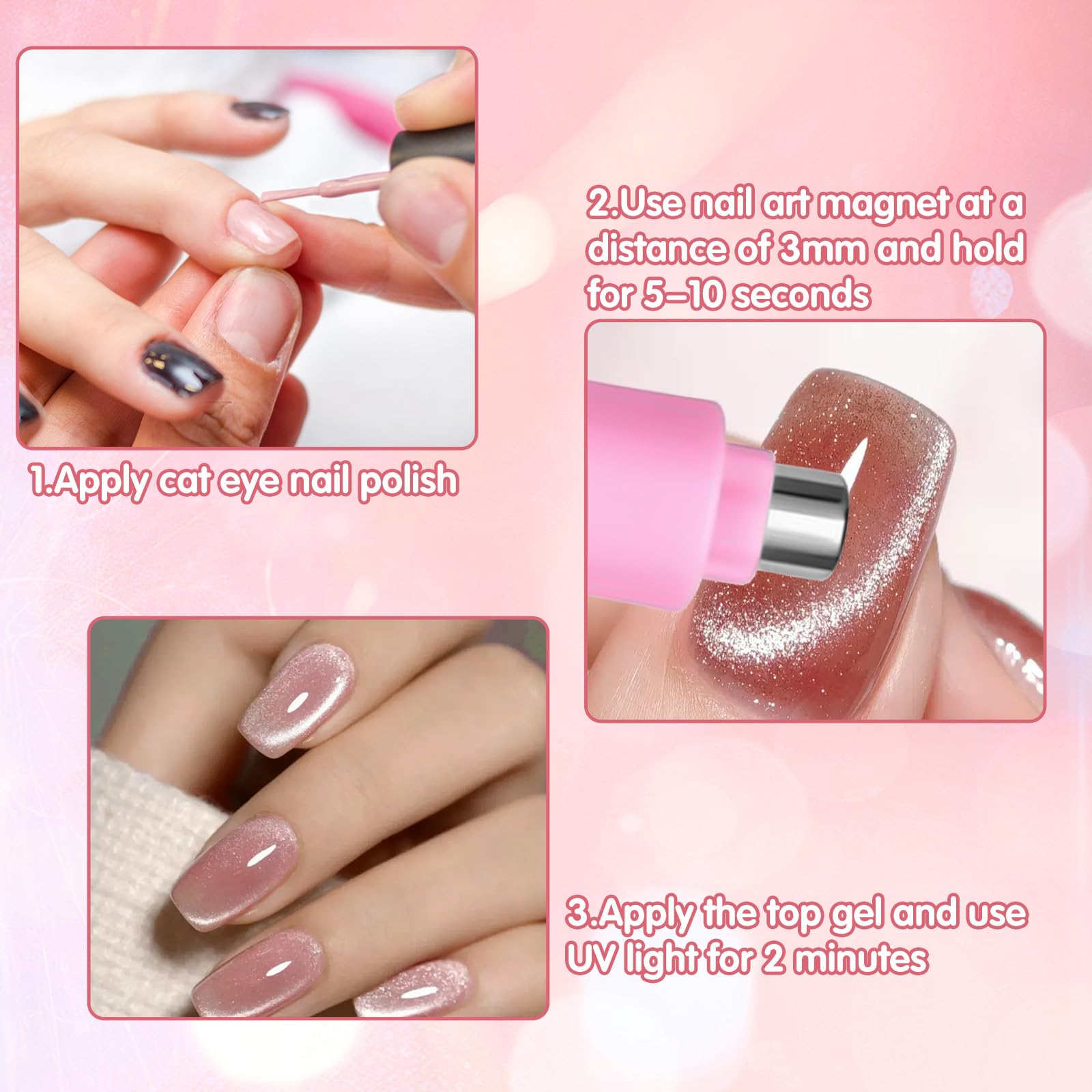 HINGTAI kit uñas en mano, compacto para manicuras en casa