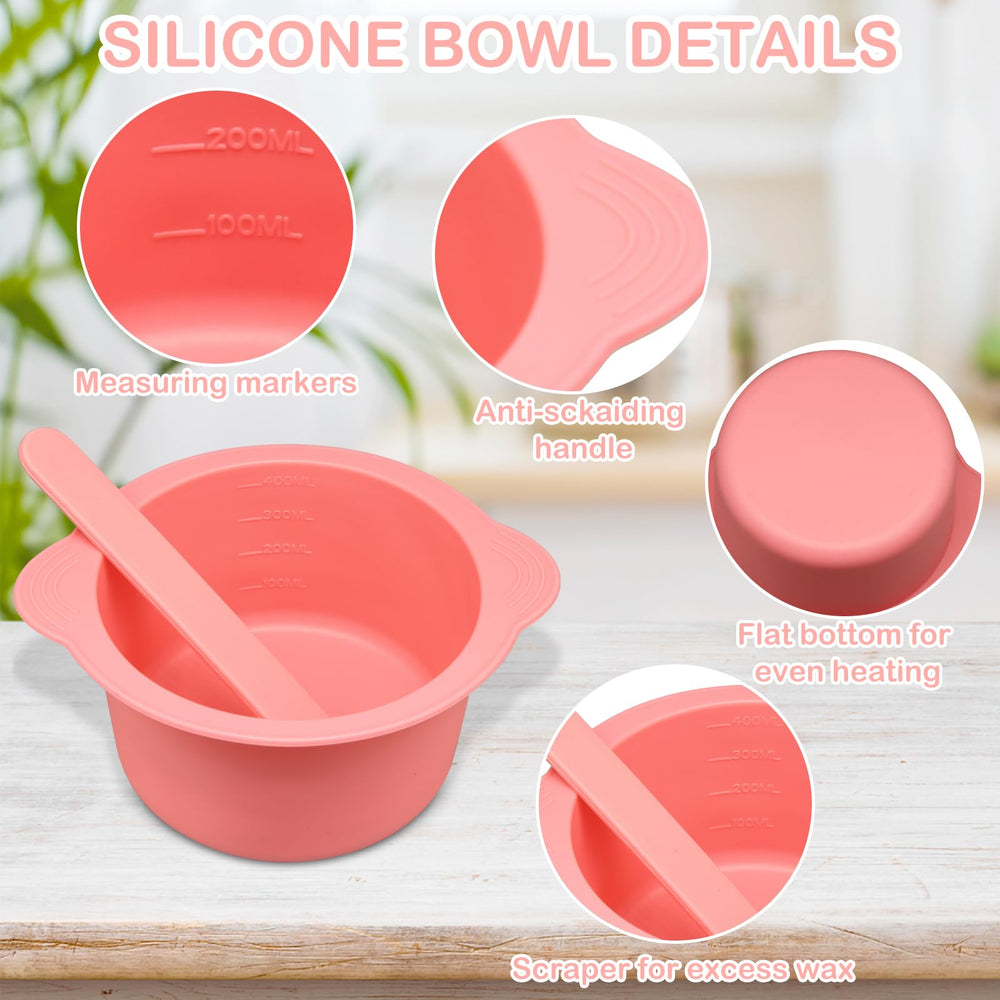 HINGTAI wax spatula sticks pink-purple for precise wax mixing.