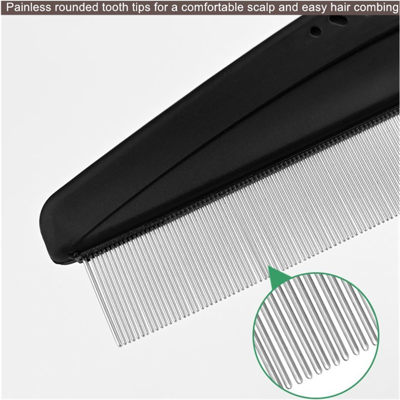 Hipifans fine-tooth comb suited for wet or dry hair grooming.