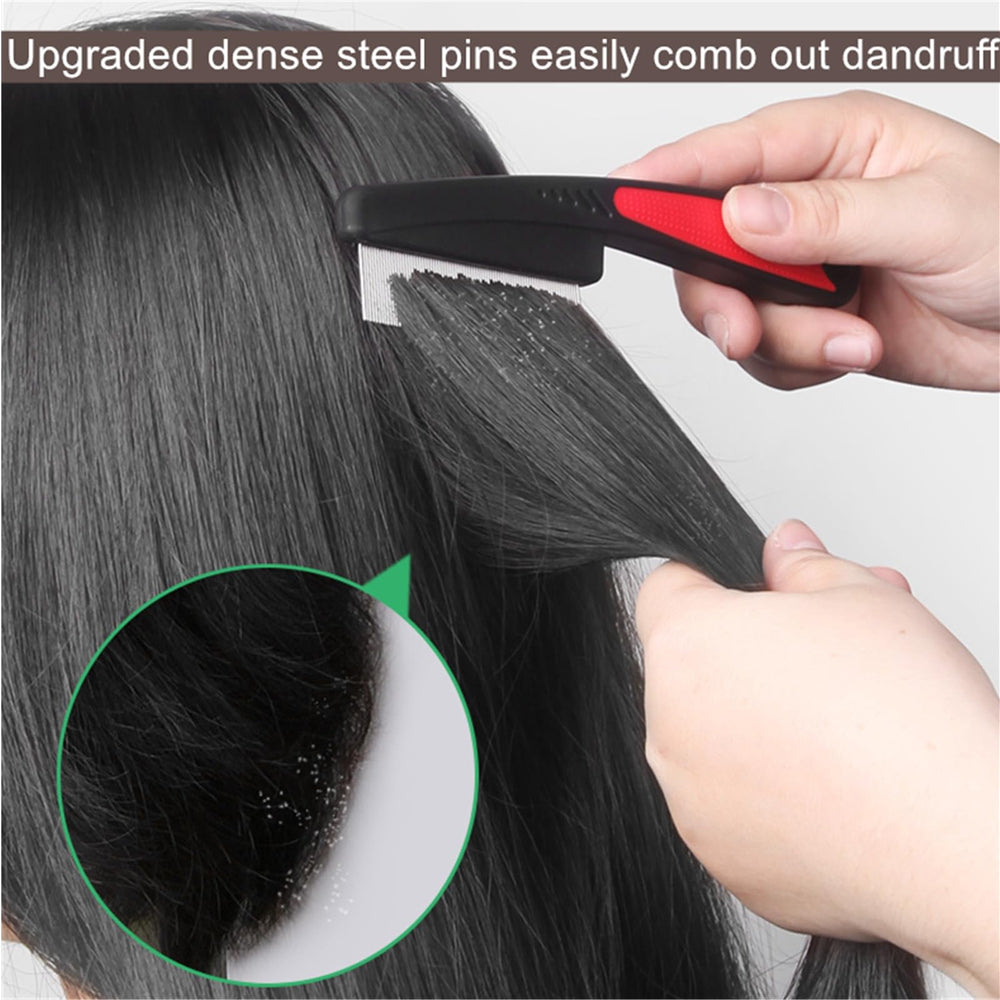 Hipifans fine-tooth comb with ergonomic handle for comfortable styling sessions.