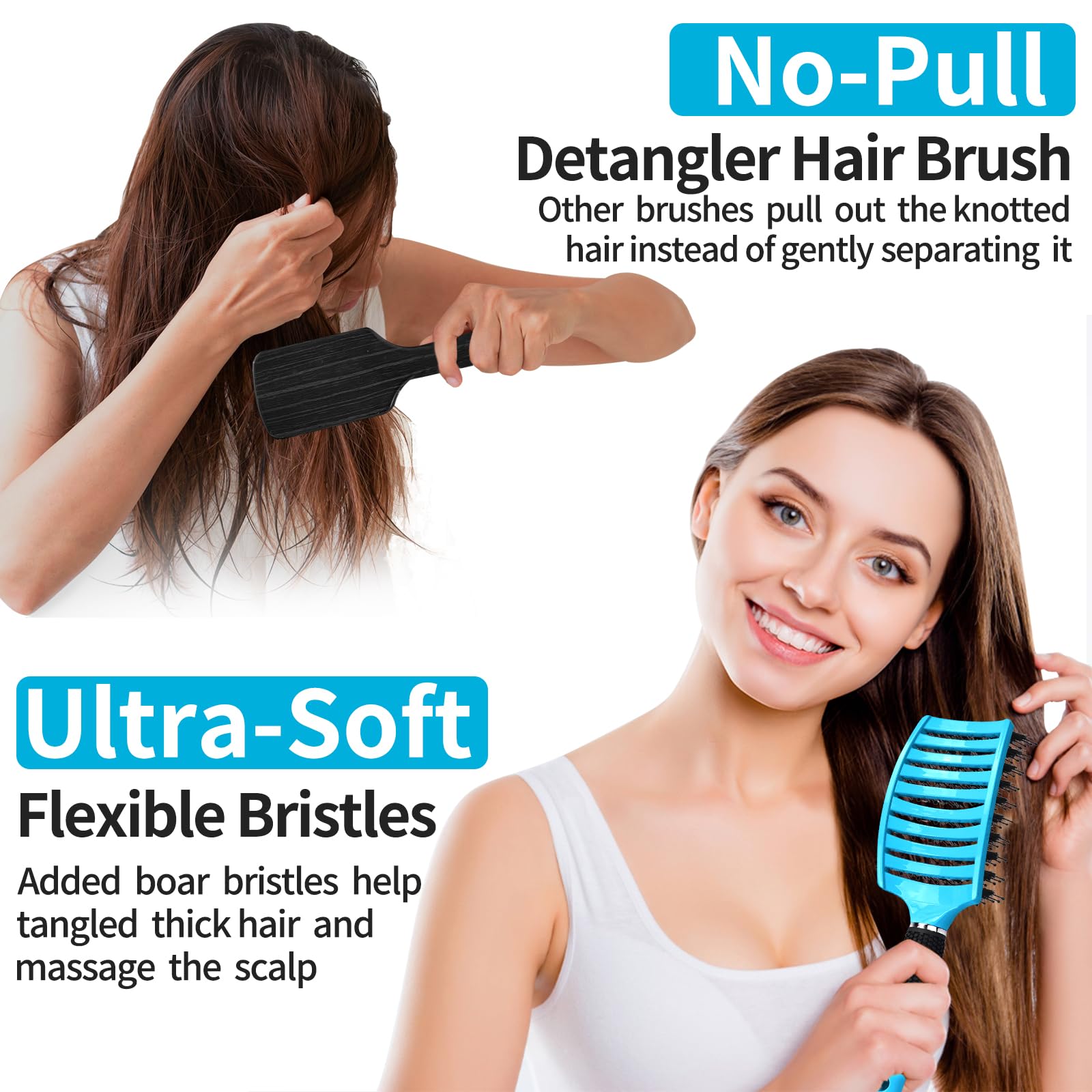 HIPPIH two-pack detangler ideal for kids and men.
