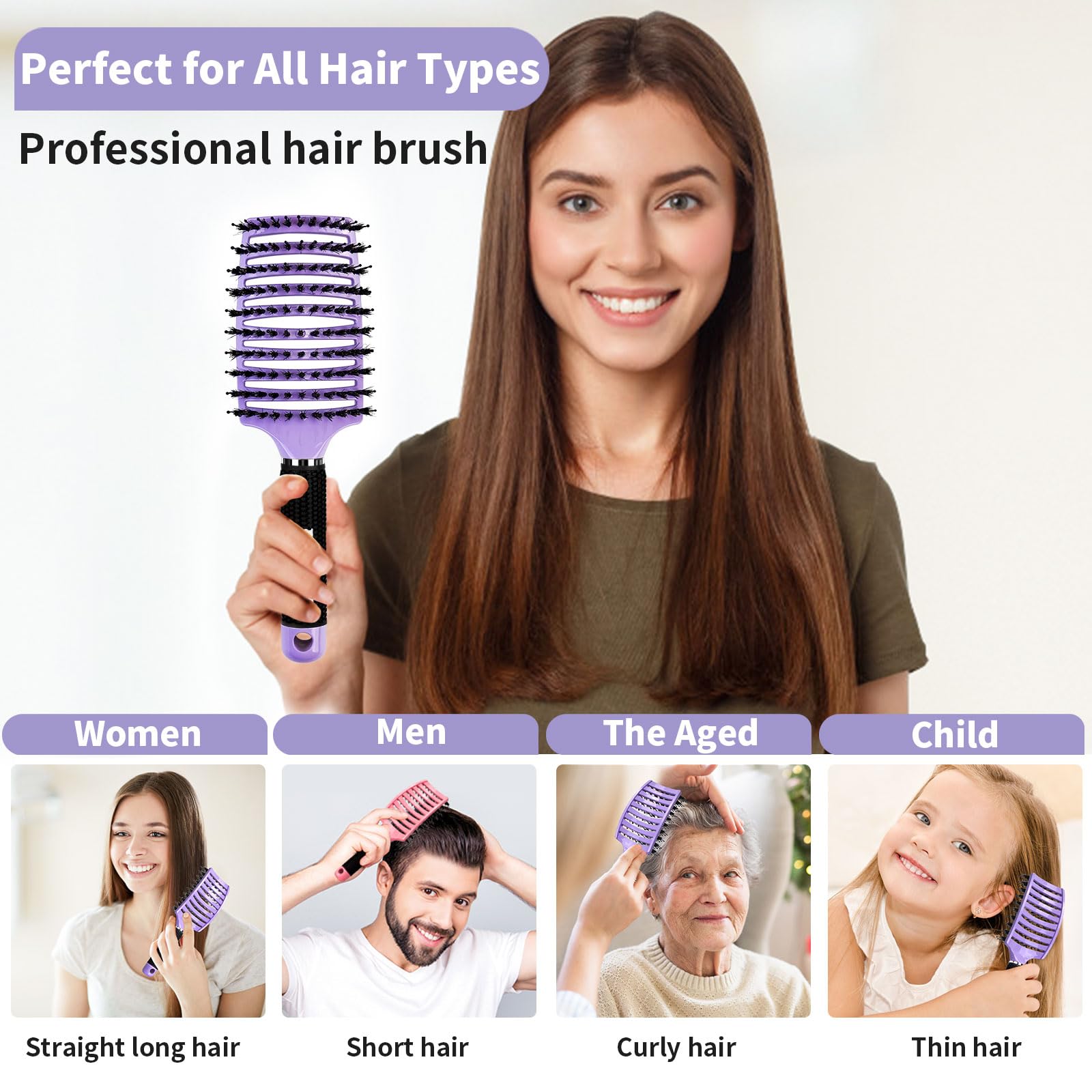 HIPPIH hollow-carved drying design speeds air flow during blow-drying.