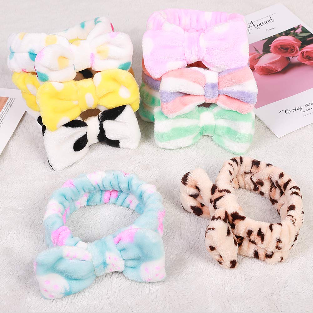 Hishexin 8-pack bandas para maquillaje, estilizan sin dejar marcas.