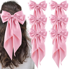 Hisial broches grandes rosa con clip sólido, ideal para peinados de uso diario.