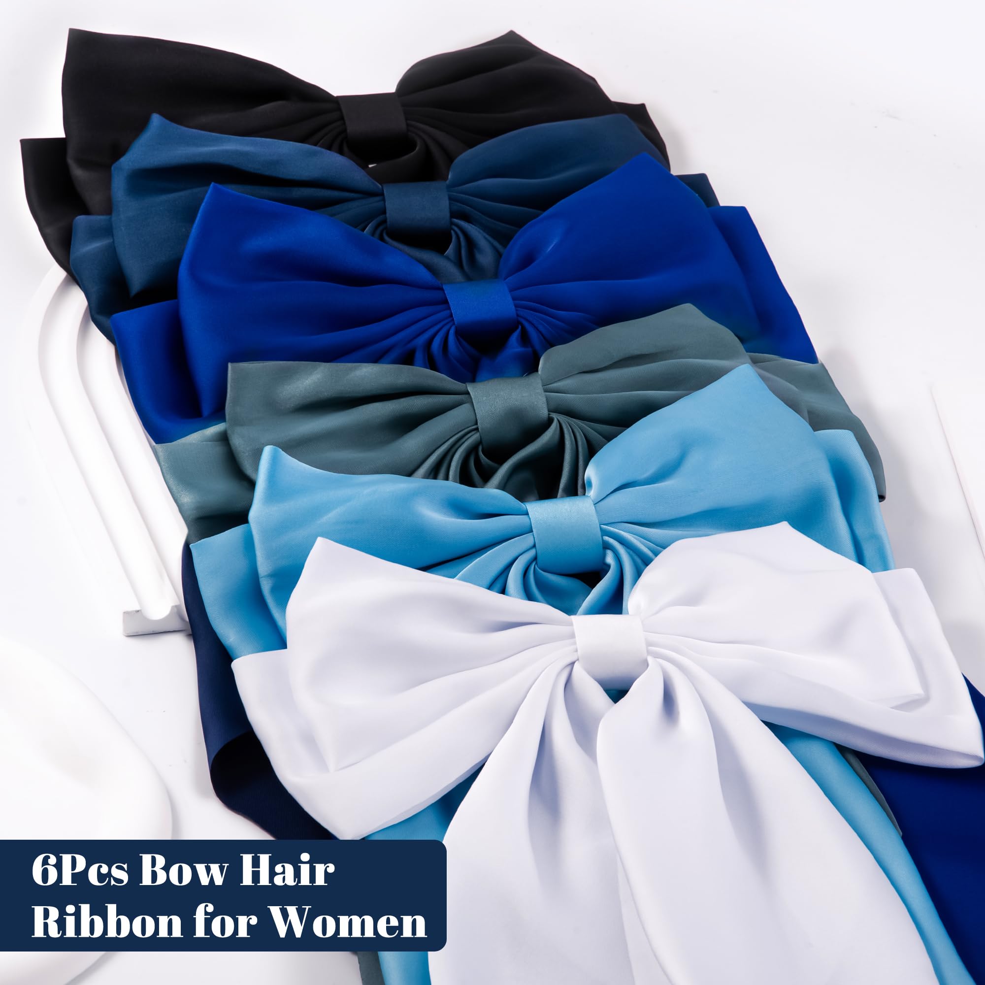 Hisial bow clip worn in hair for secure all-day hold
