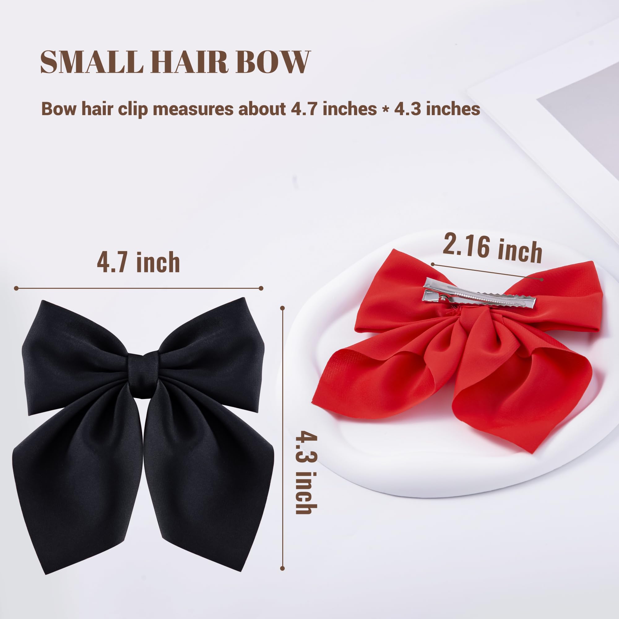 Hisial-lazo-cabello-8-piezas-colores-negro-rosa-rojo-blanco: variedad para combinar con estilos.