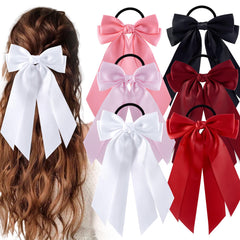 Hisial lazo de pelo para coleta en blanco, ideal para looks diarios