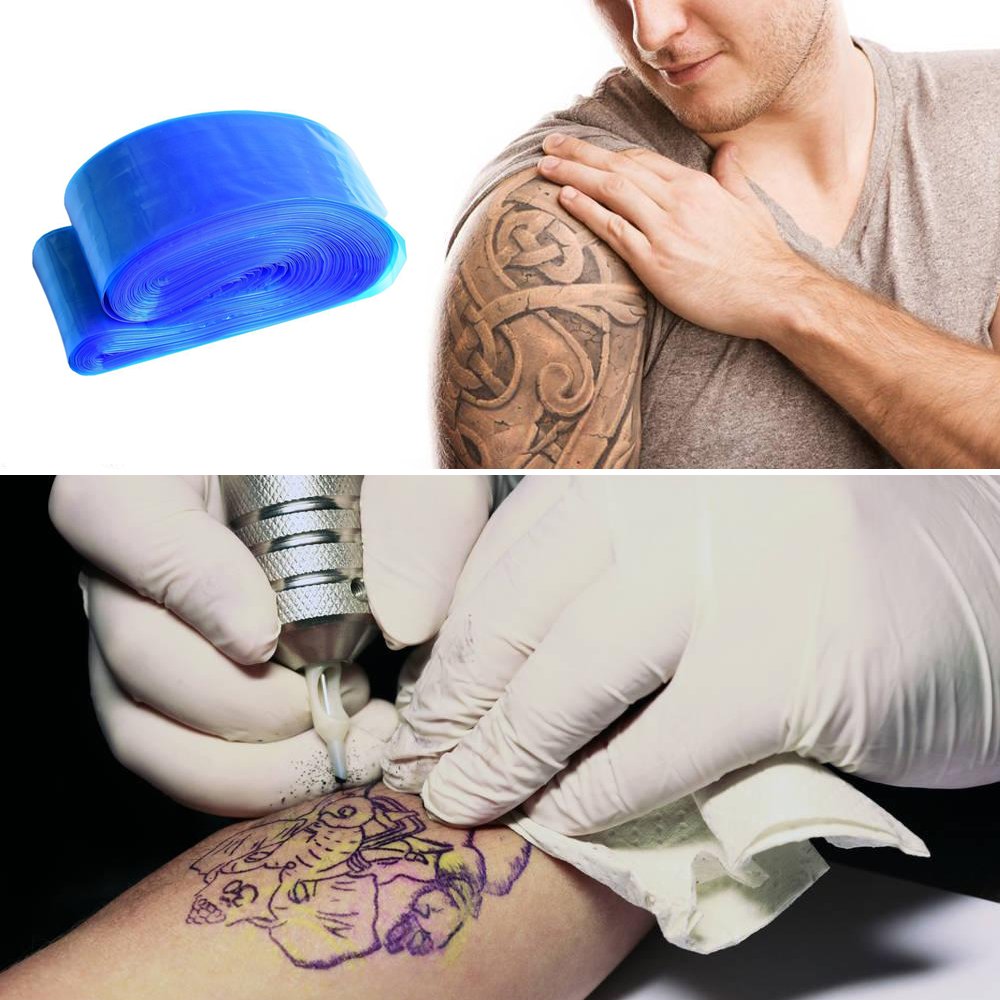 Hisight tattoo clip cord cover blue stacked sleeves for quick grab-and-go