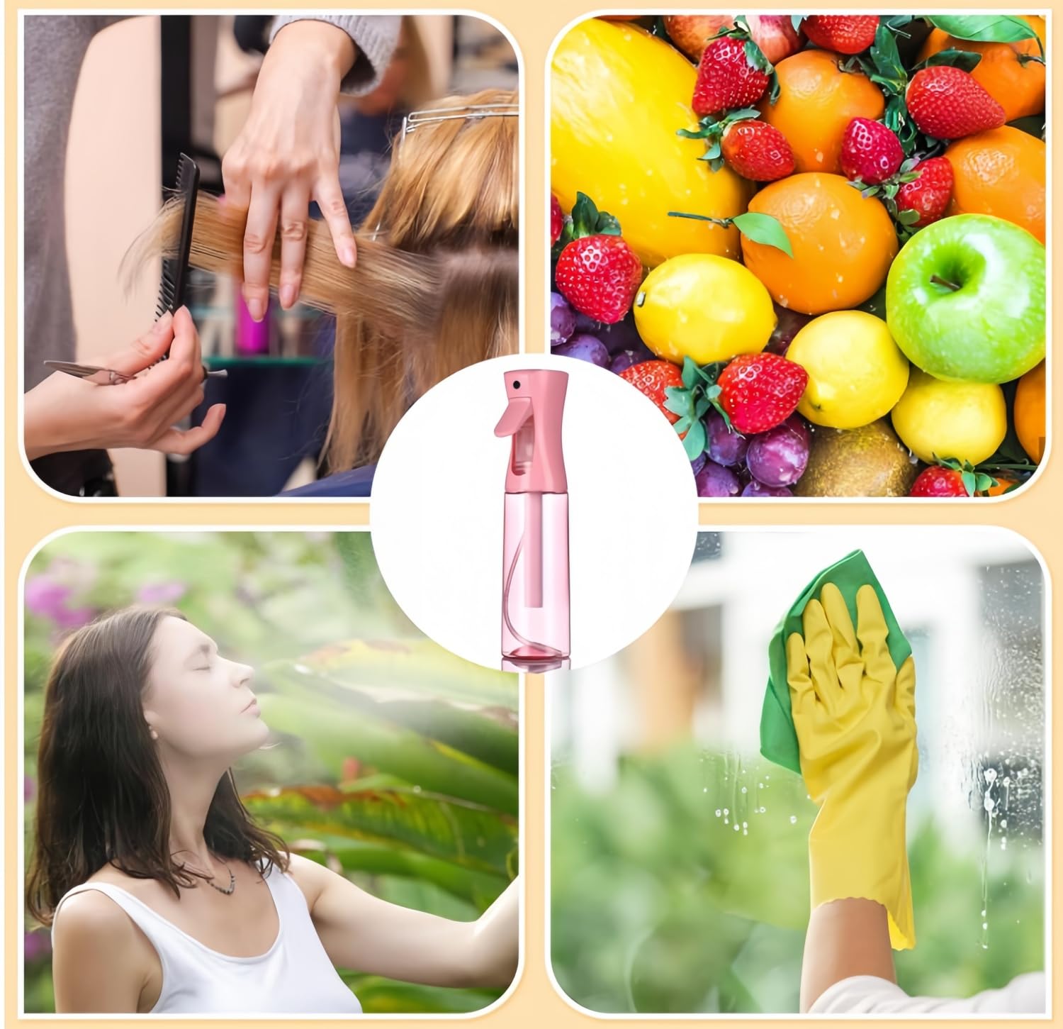 HIVEKLY hair brush set pink packaging for stylish home use.