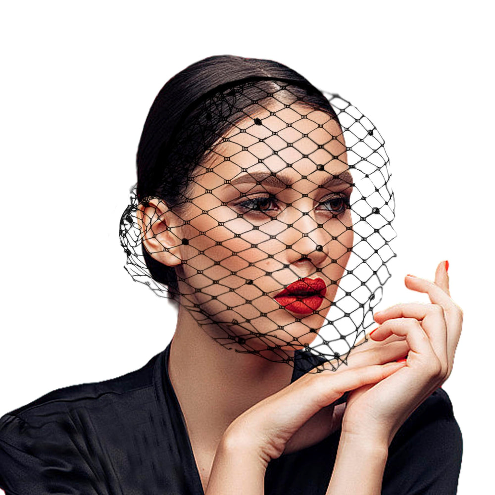 HIWIND diadema velo detalle cristales: toque romántico para looks nocturnos.
