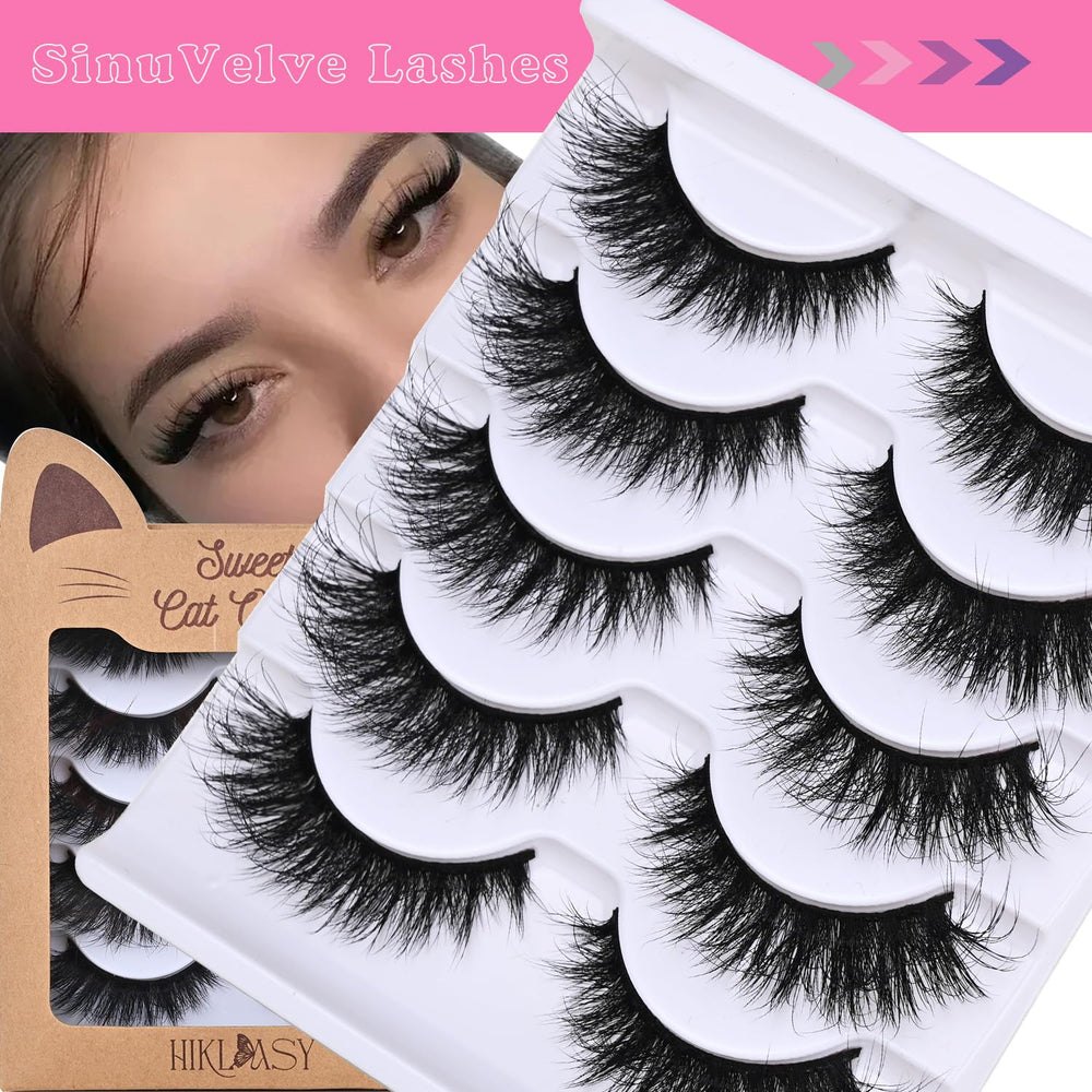 HK HIKLASY ultra-thin flat lash close-up shows lightweight wear and fit.