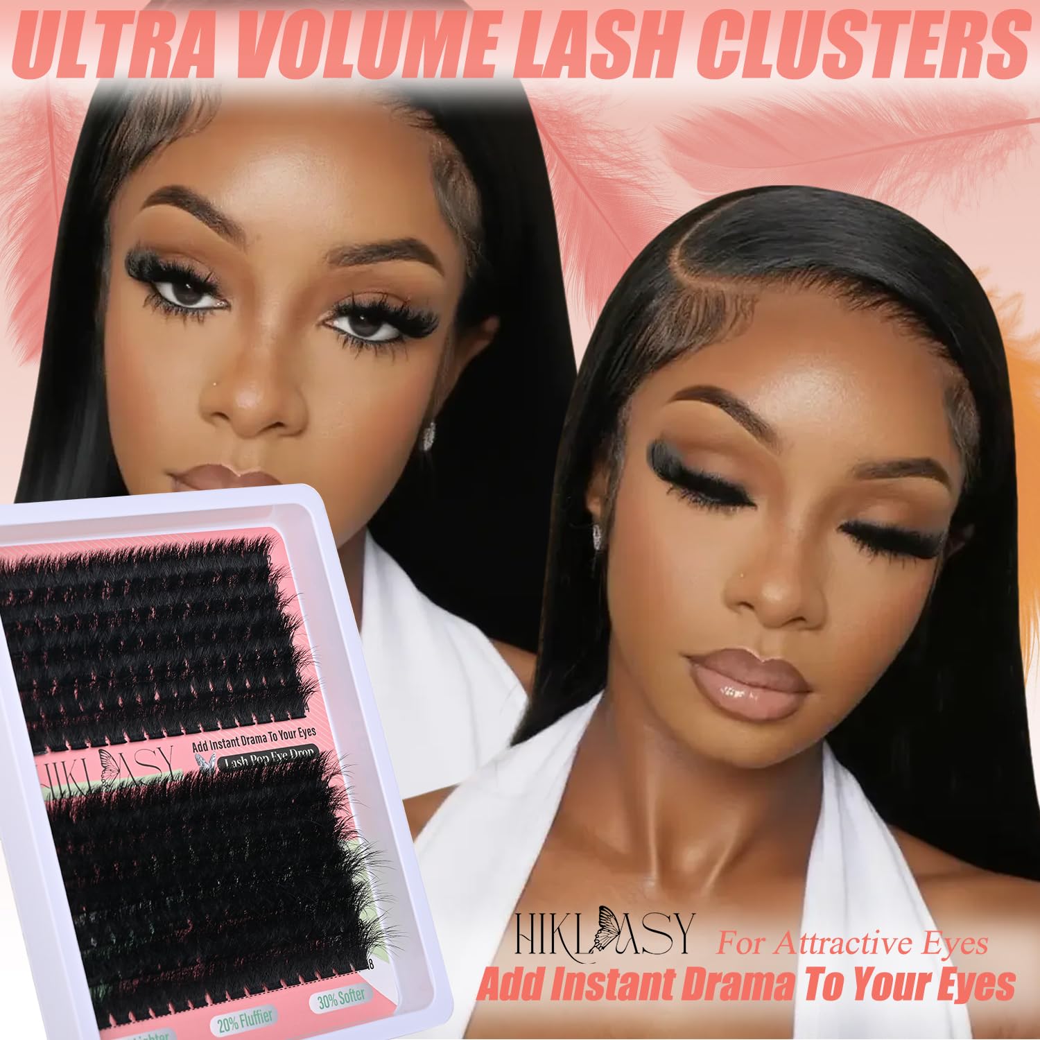 HK HIKLASY lash clusters with unconditional returns for peace of mind