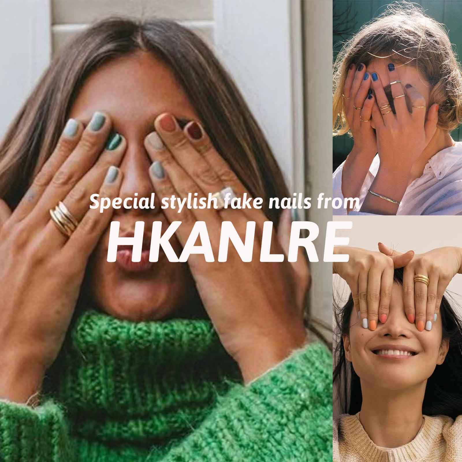 Hkanlre nails for prom, party, or wedding occasions