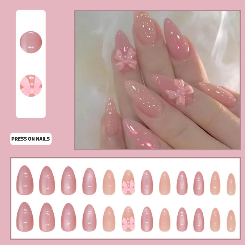 24-piece set provides flexible options for DIY nail art at home.