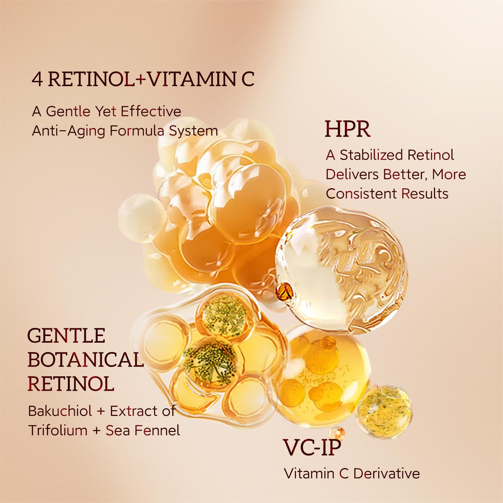 HKH Bakuchiol serum texture close-up reveals light, non-sticky finish
