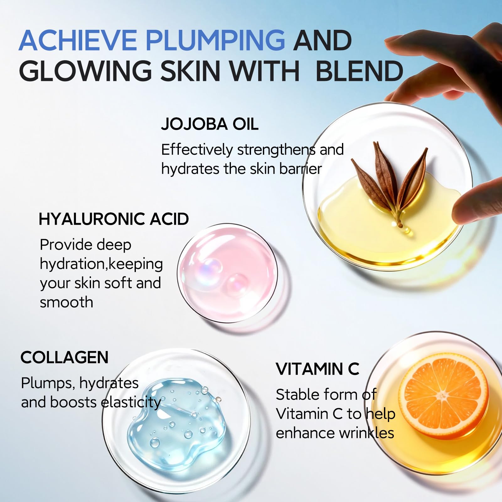 HKH Serum cobre contiene ingredientes clave para cuidado de la piel.