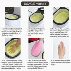 HLead paraffin wax kit accessories including liners and mitts