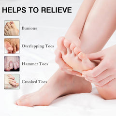 HLOES toe spacers use soft, skin-friendly material for extended comfort.