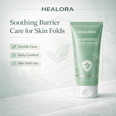 Hlonns Healora texture shows smooth, quick-absorbing cream for friction-prone areas.